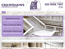 Tablet Screenshot of crawshaws.co.uk